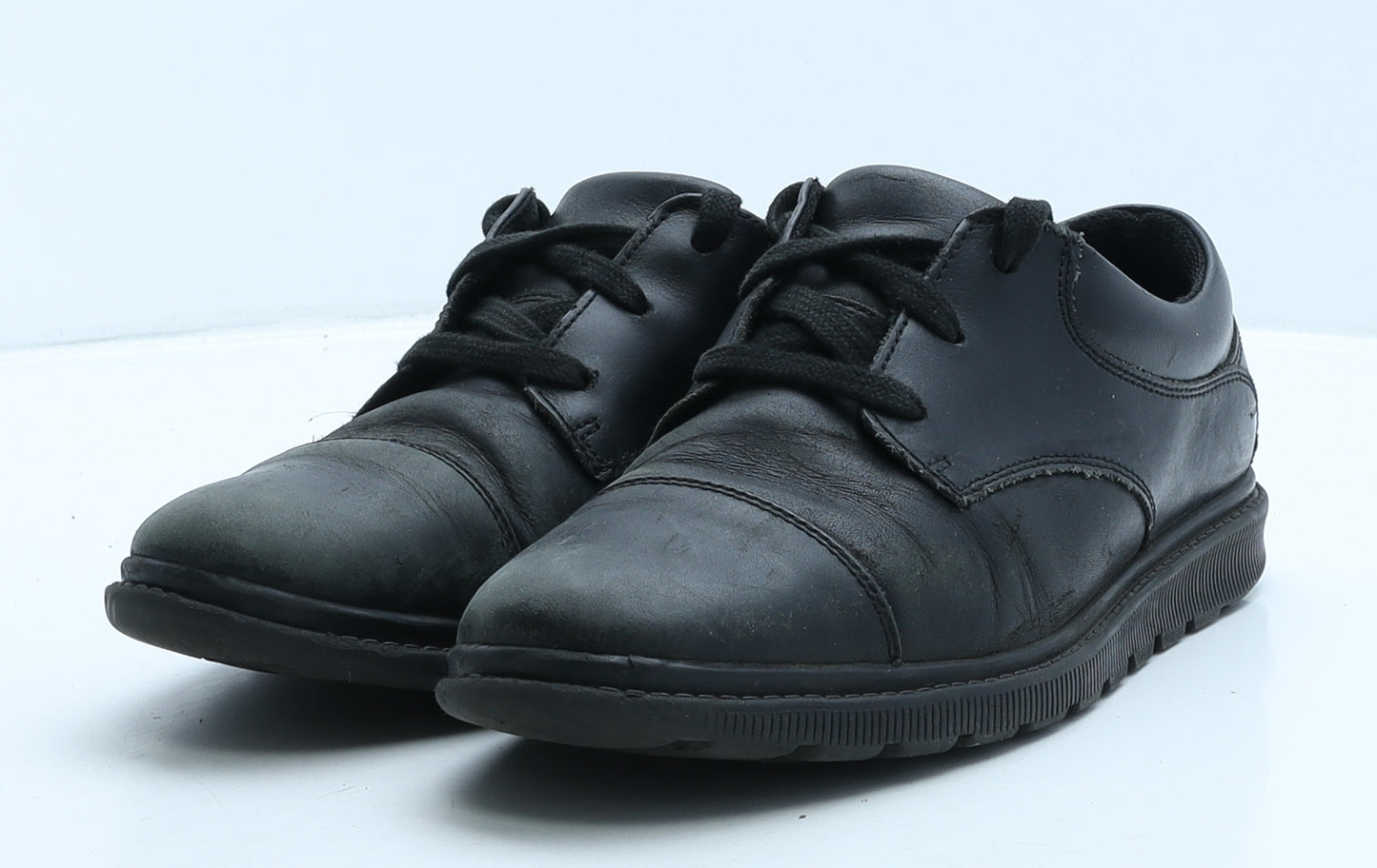 Clarks Womens Black Leather Trainer Casual UK 6.5 39
