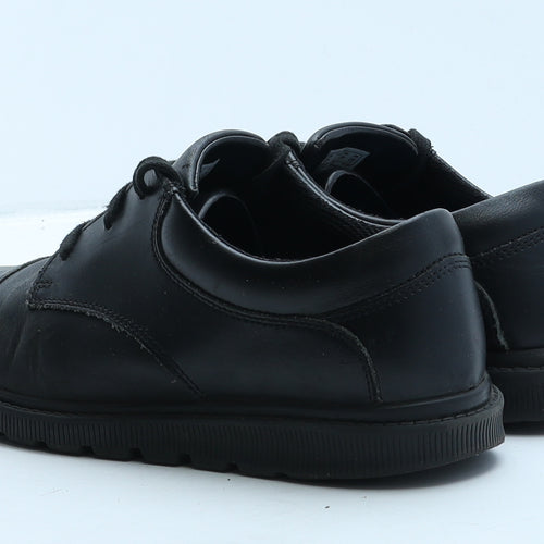 Clarks Womens Black Leather Trainer Casual UK 6.5 39