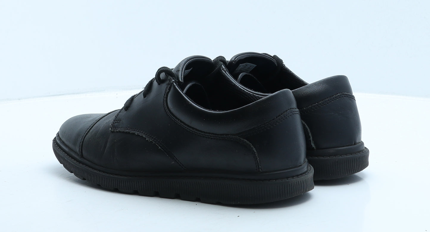 Clarks Womens Black Leather Trainer Casual UK 6.5 39