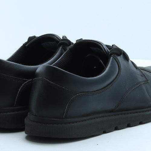 Clarks Womens Black Leather Trainer Casual UK 6.5 39