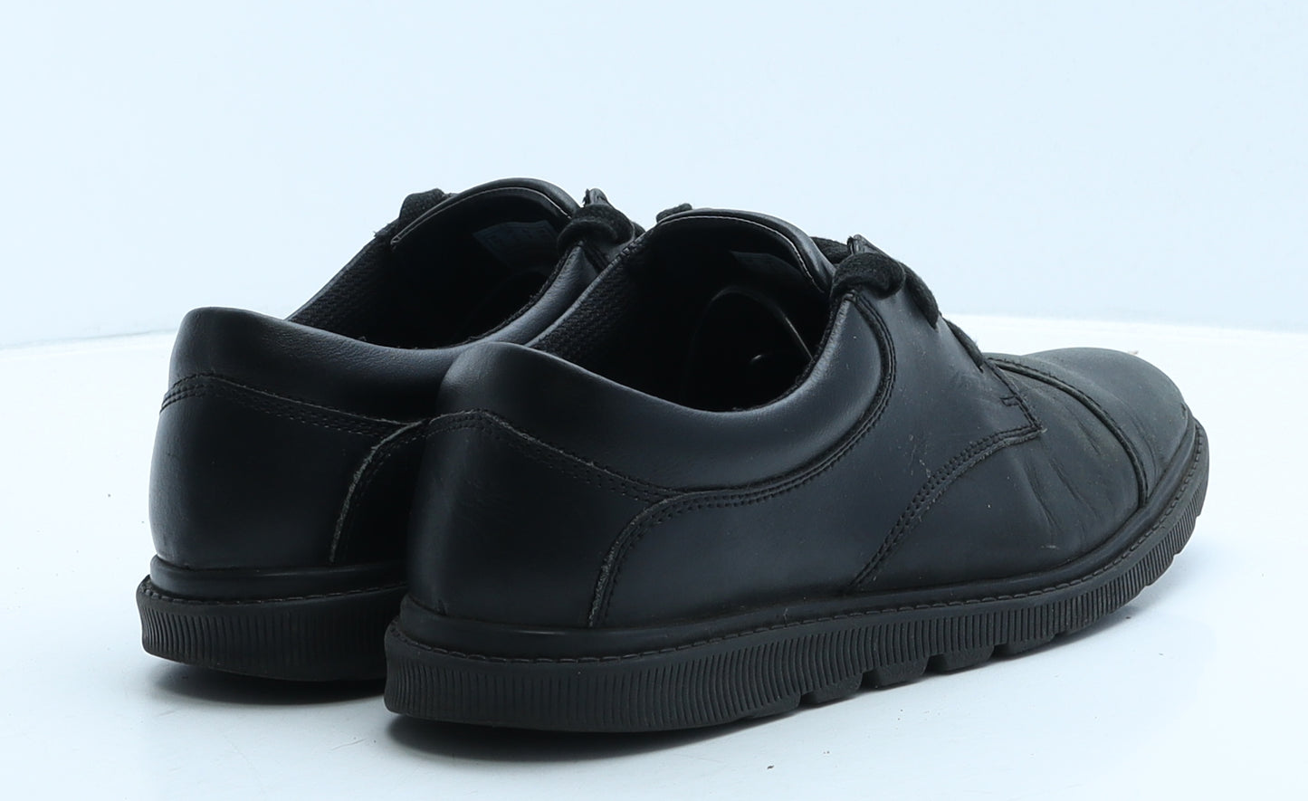 Clarks Womens Black Leather Trainer Casual UK 6.5 39