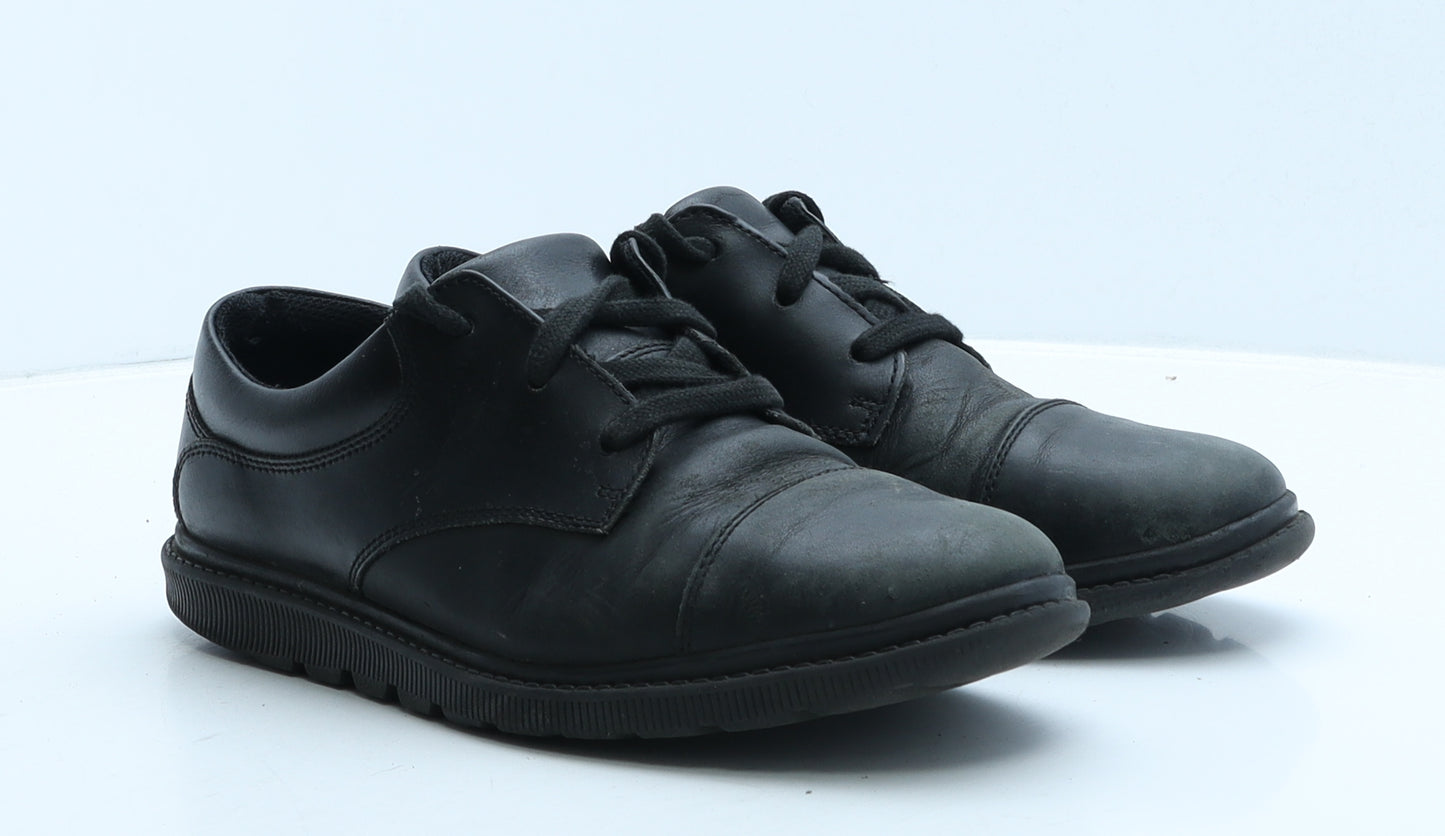 Clarks Womens Black Leather Trainer Casual UK 6.5 39
