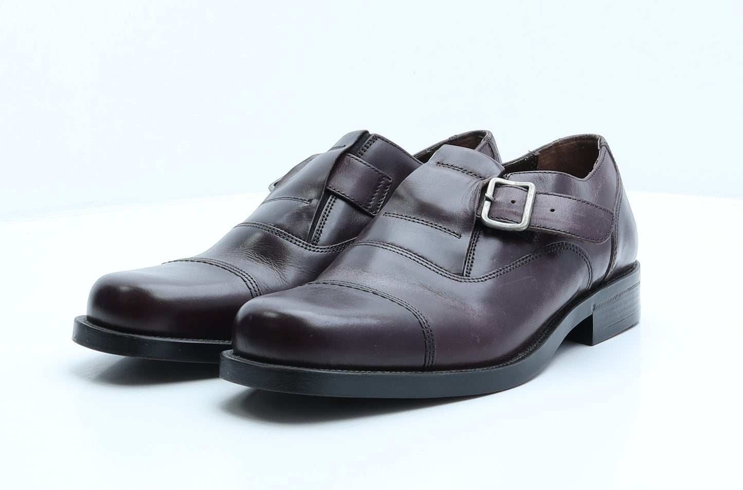 Clarks Mens Brown Leather Monk Dress UK 9