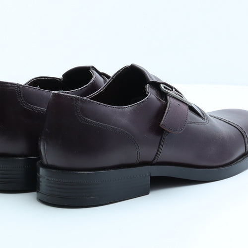 Clarks Mens Brown Leather Monk Dress UK 9