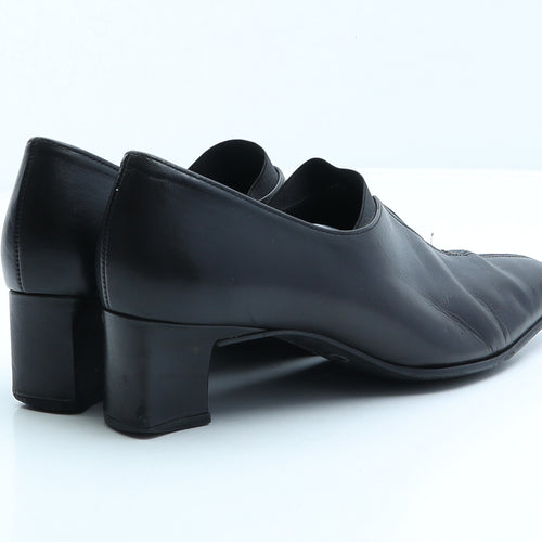 Gabor Womens Black Leather Court Heel UK 5