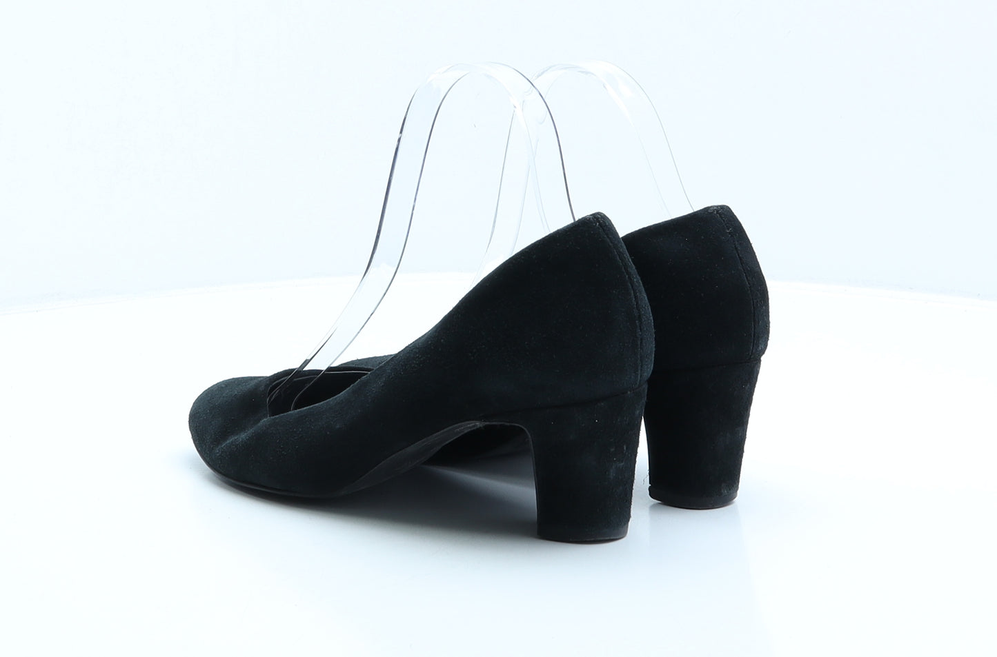 NEXT Womens Black Leather Court Heel UK 5 38