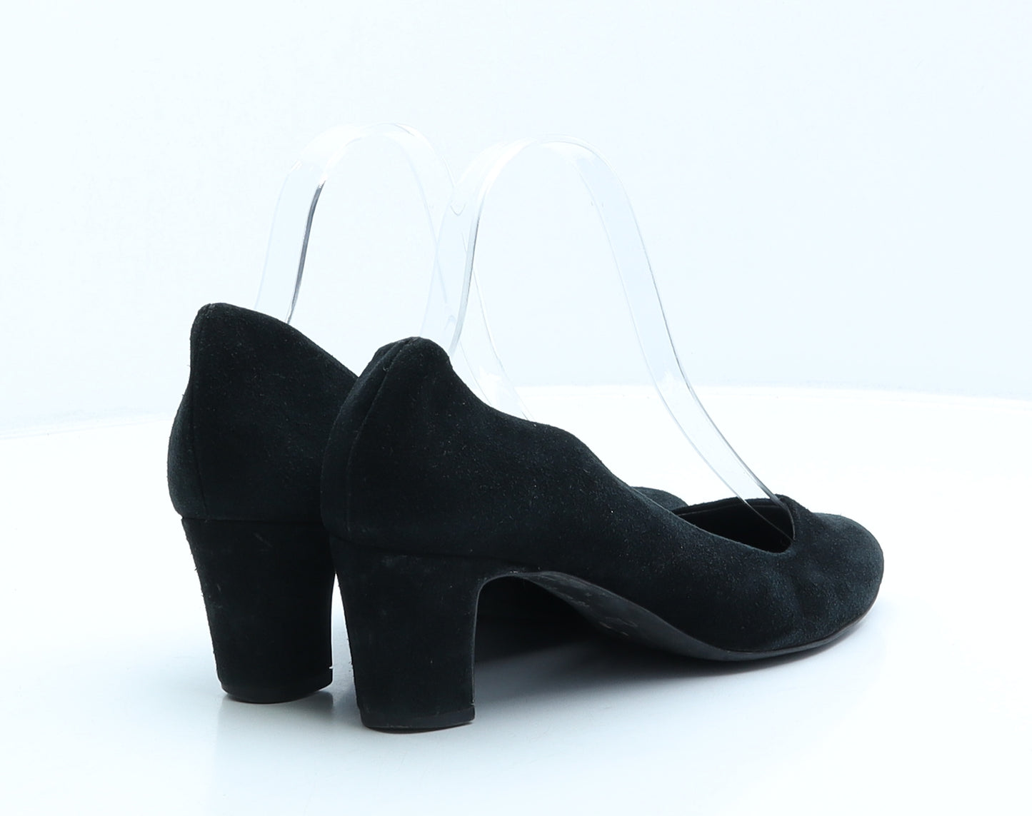 NEXT Womens Black Leather Court Heel UK 5 38
