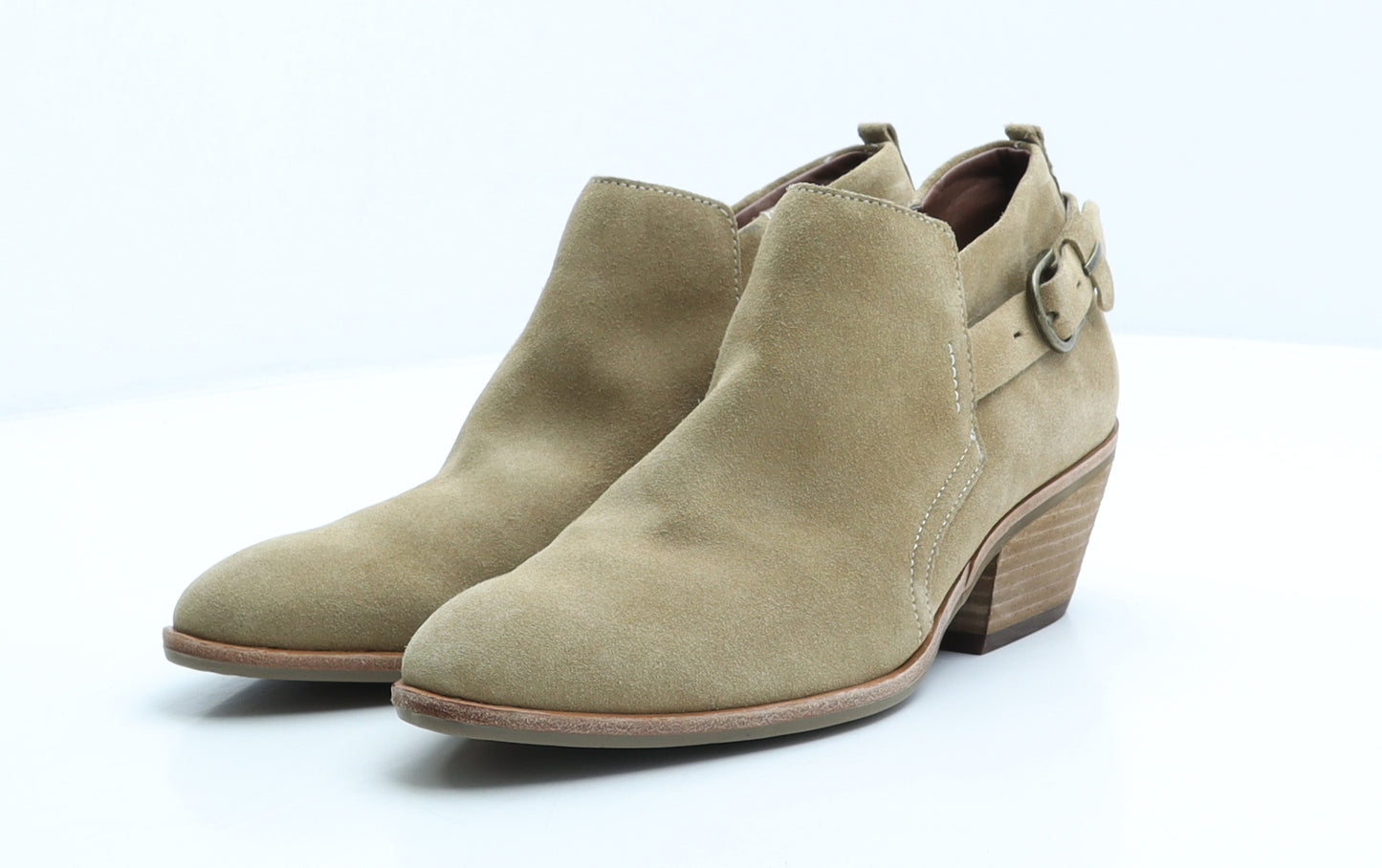 Indigo Womens Beige Suede Bootie Boot UK 6.5