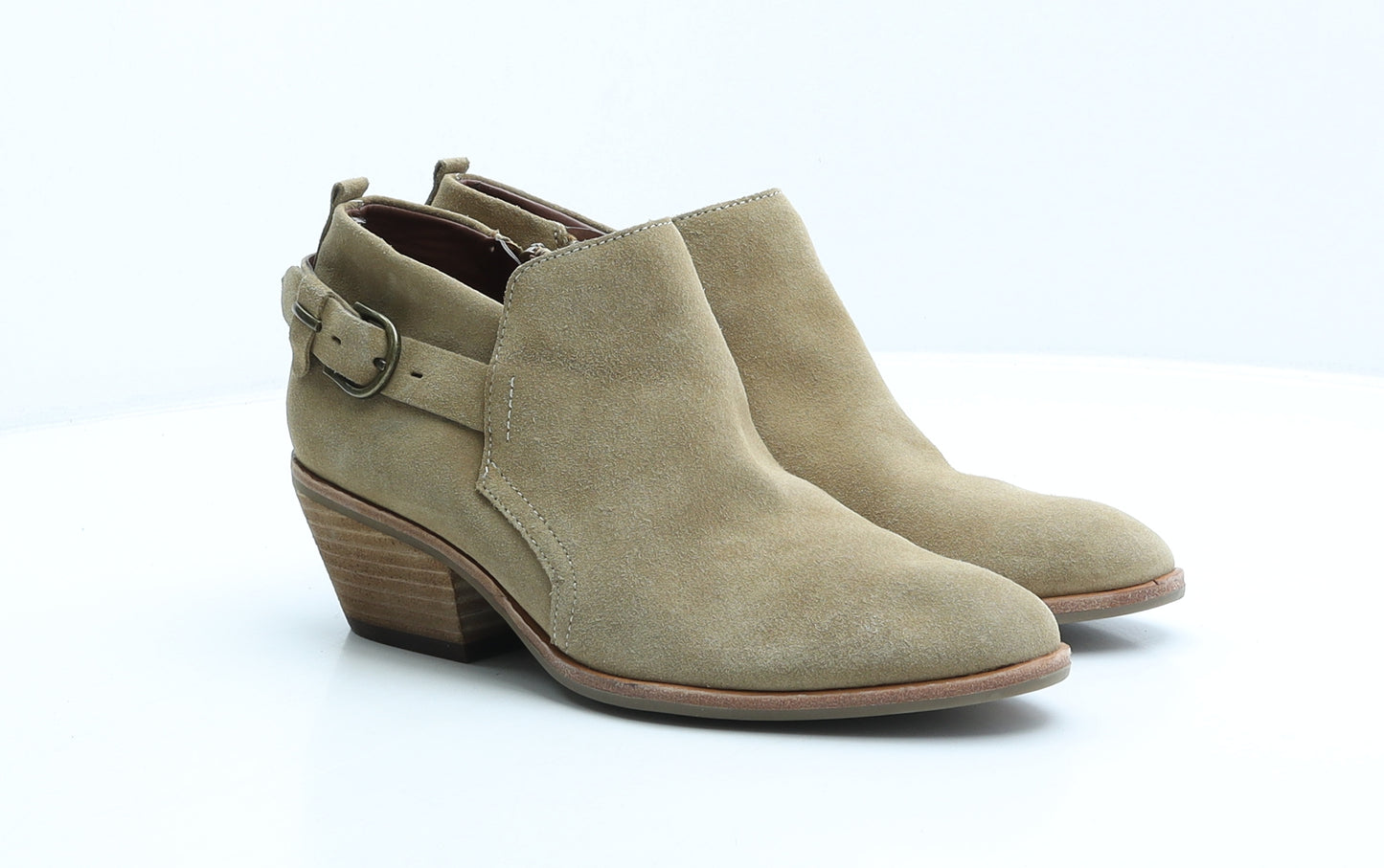 Indigo Womens Beige Suede Bootie Boot UK 6.5