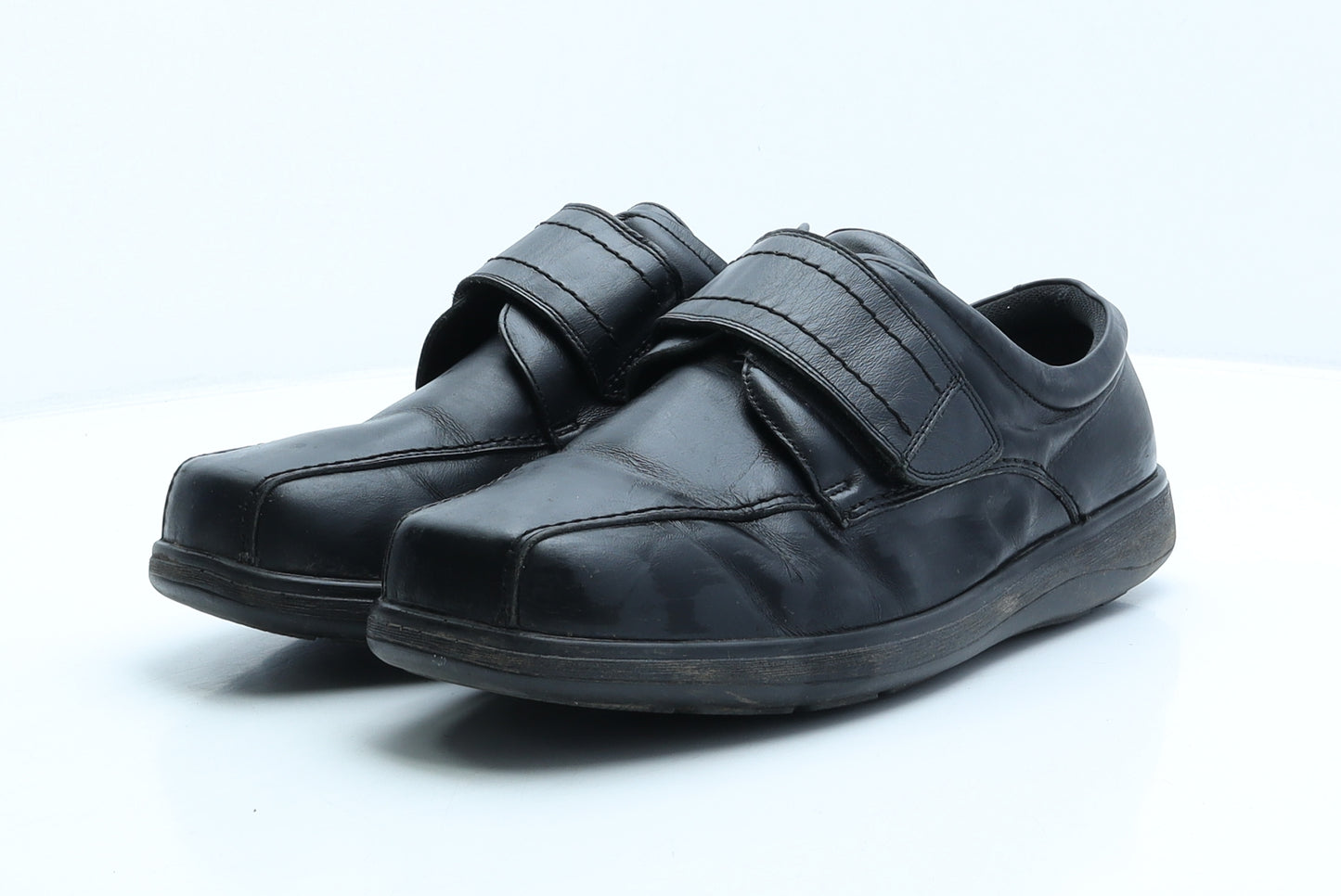 Cosyfeet Mens Black Leather Loafer Casual UK 9