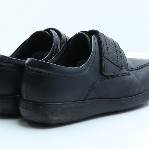 Cosyfeet Mens Black Leather Loafer Casual UK 9