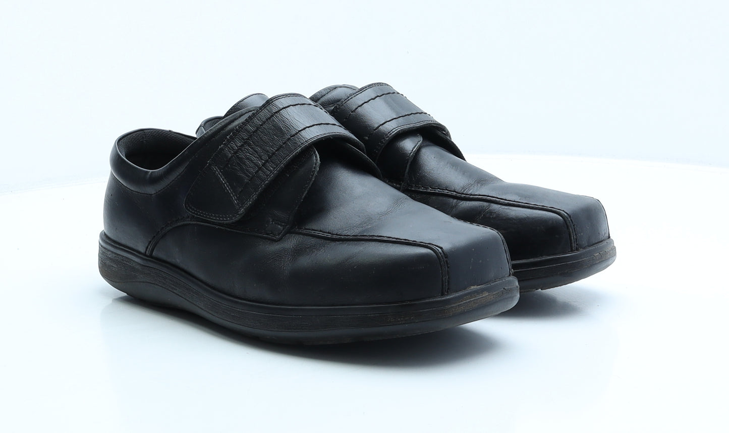 Cosyfeet Mens Black Leather Loafer Casual UK 9