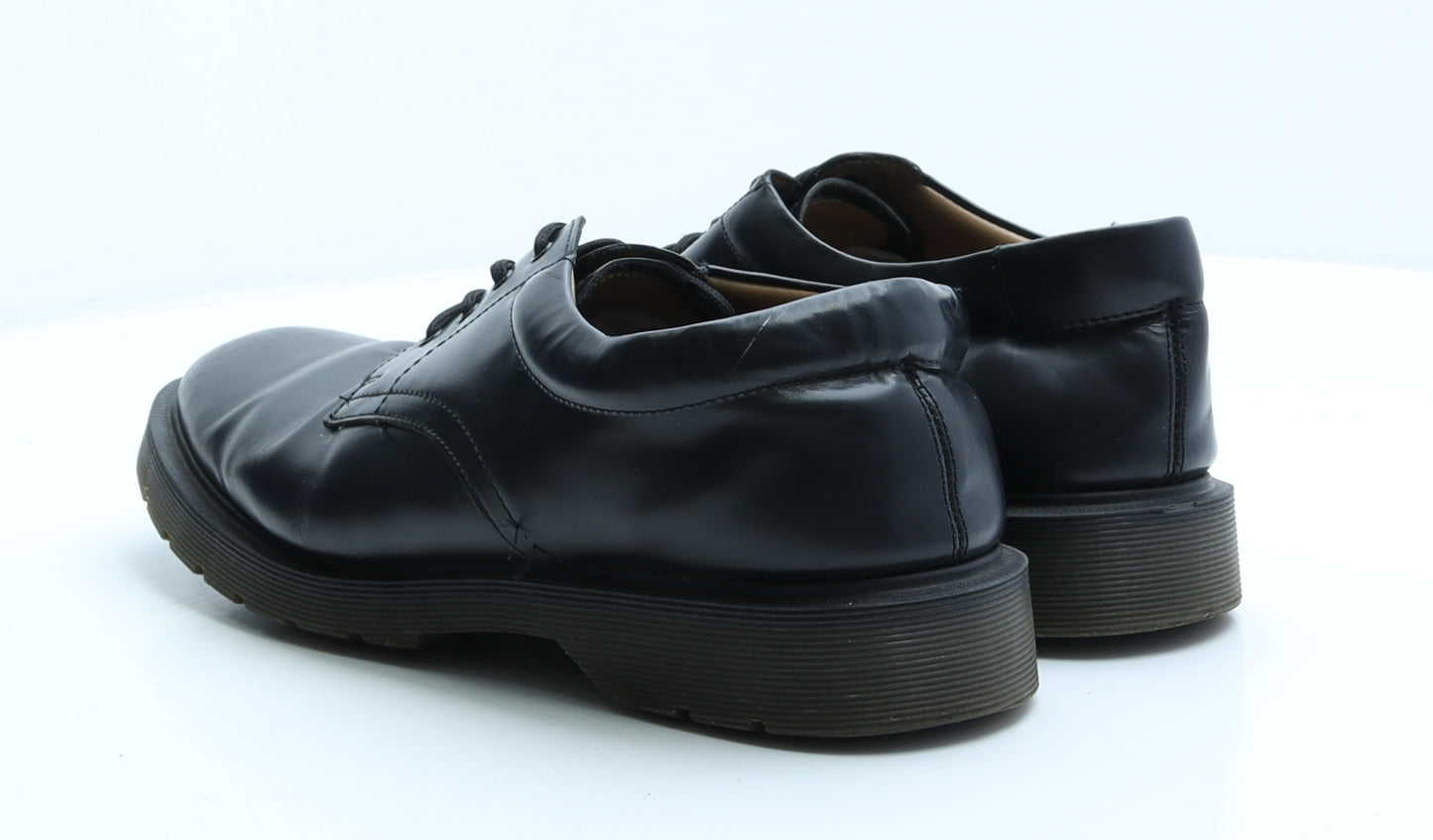 Solovair Mens Black Leather Oxford Casual UK 10 - Fat resistant, Acid resistant, Alkali resistant