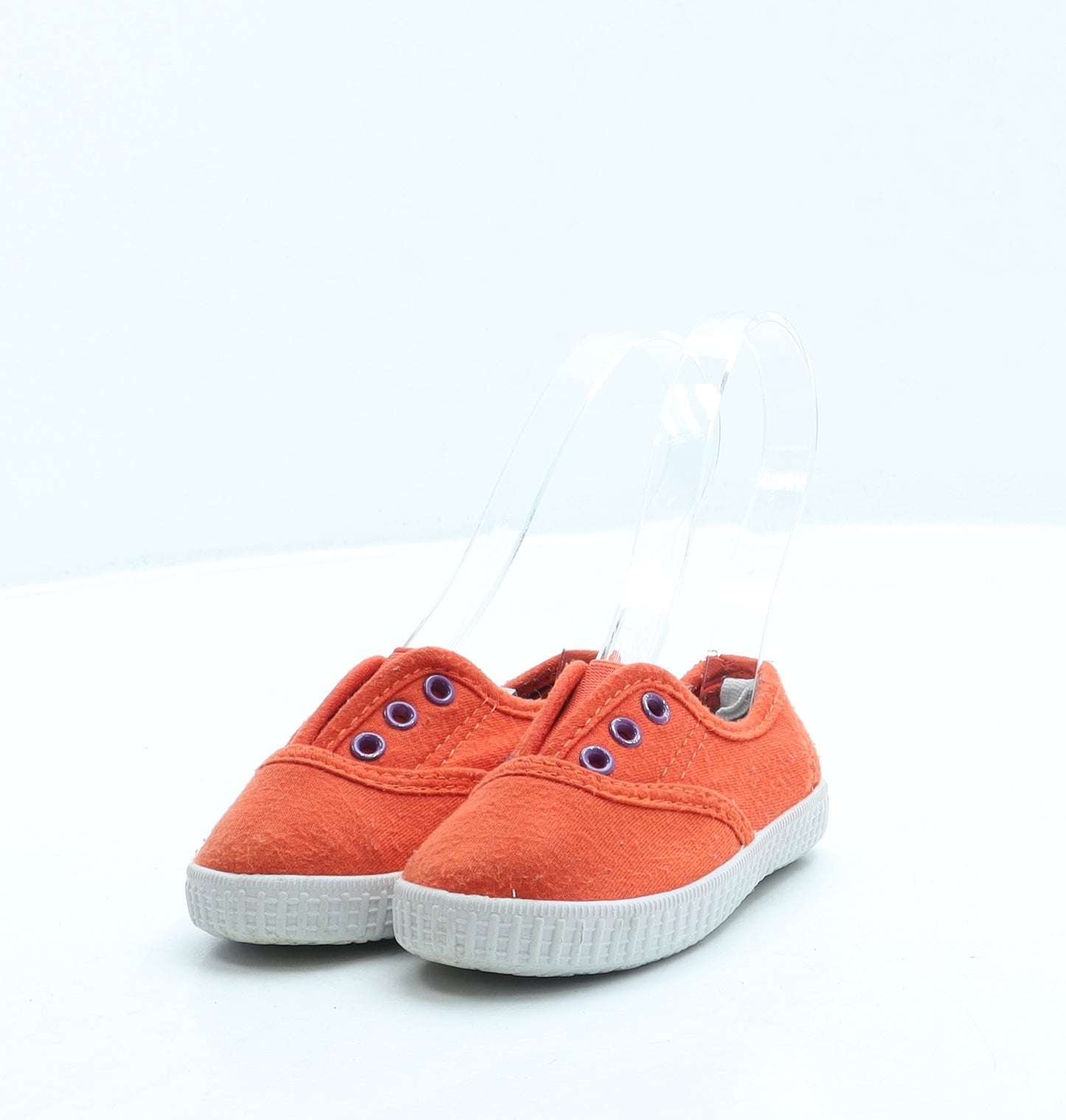 Primark Boys Orange Polyester Slip On Casual UK 4 21