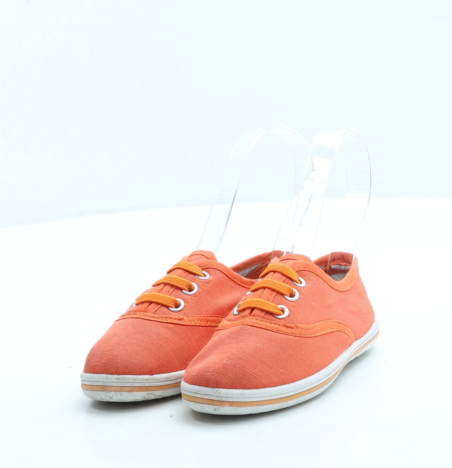 Slazenger Boys Orange Fabric Slip On Casual UK 7 24