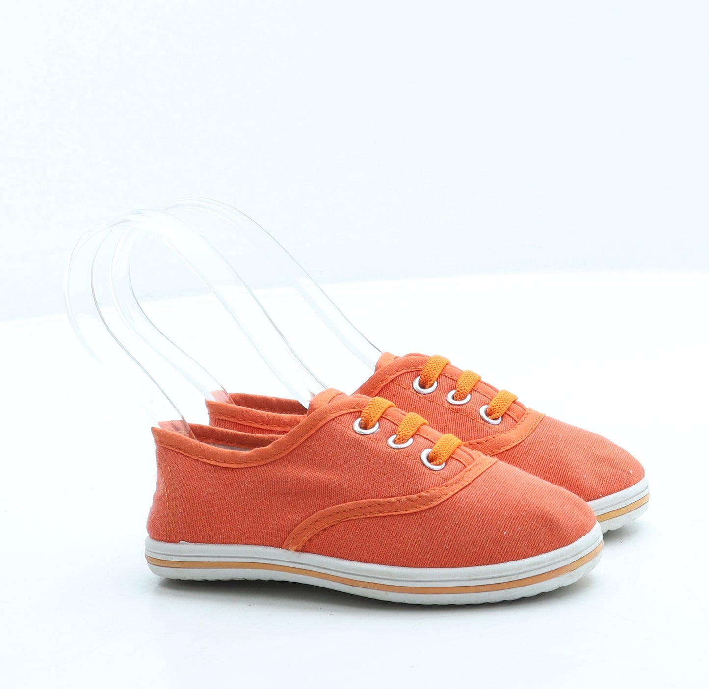Slazenger Boys Orange Fabric Slip On Casual UK 7 24