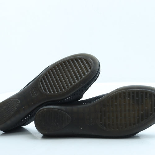 Preworn Womens Blue Leather Loafer Flat UK 6 39