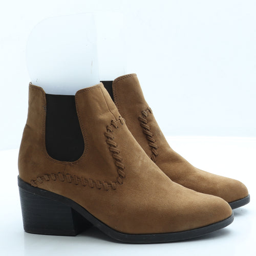 New Look Womens Brown Suede Chelsea Boot UK 5 38