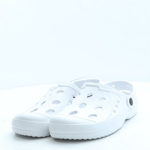 Dunnes Womens White Rubber Slip On Sandal UK 6 39