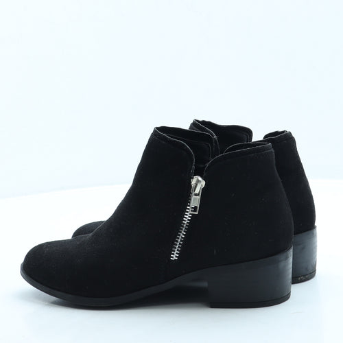 Papaya Womens Black Suede Chelsea Boot UK 4 37
