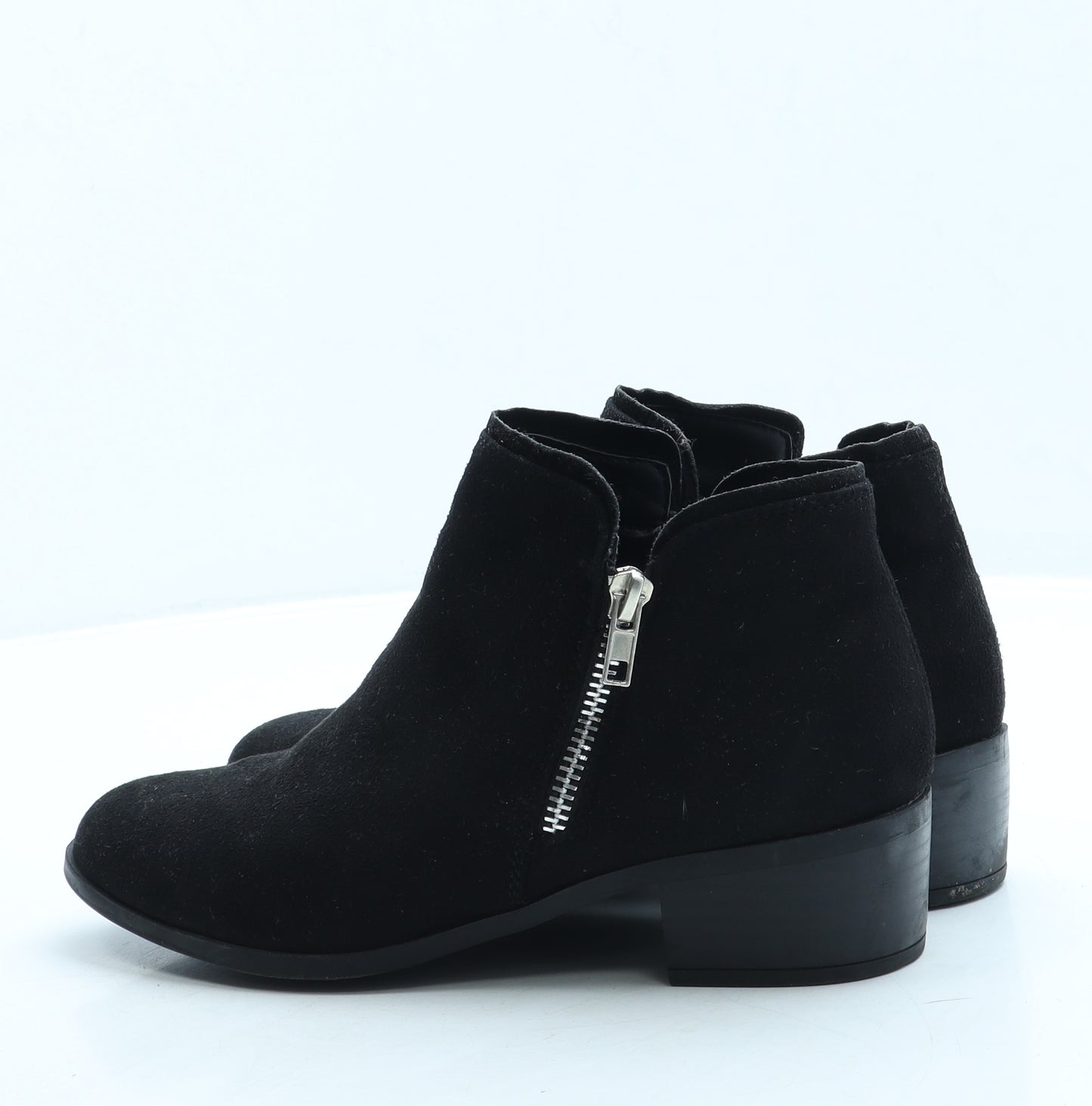Papaya Womens Black Suede Chelsea Boot UK 4 37