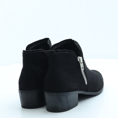 Papaya Womens Black Suede Chelsea Boot UK 4 37