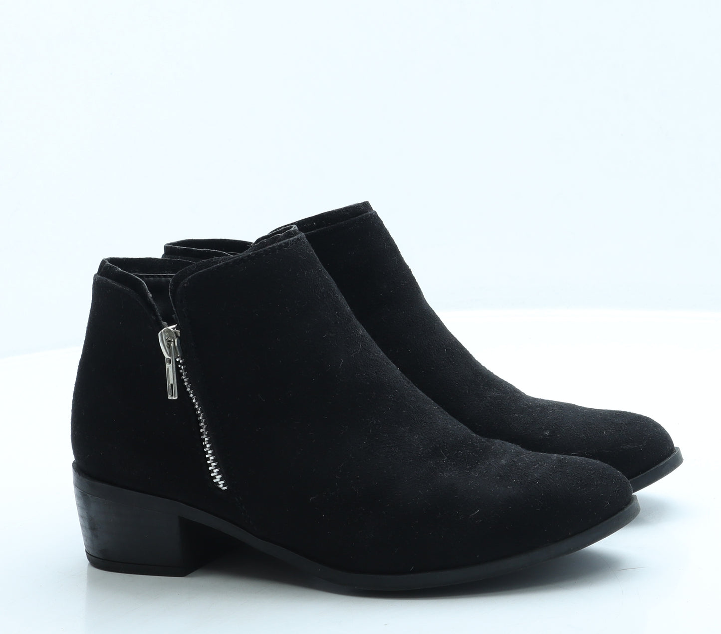 Papaya Womens Black Suede Chelsea Boot UK 4 37