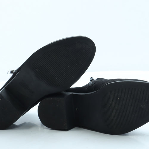 Papaya Womens Black Suede Chelsea Boot UK 4 37