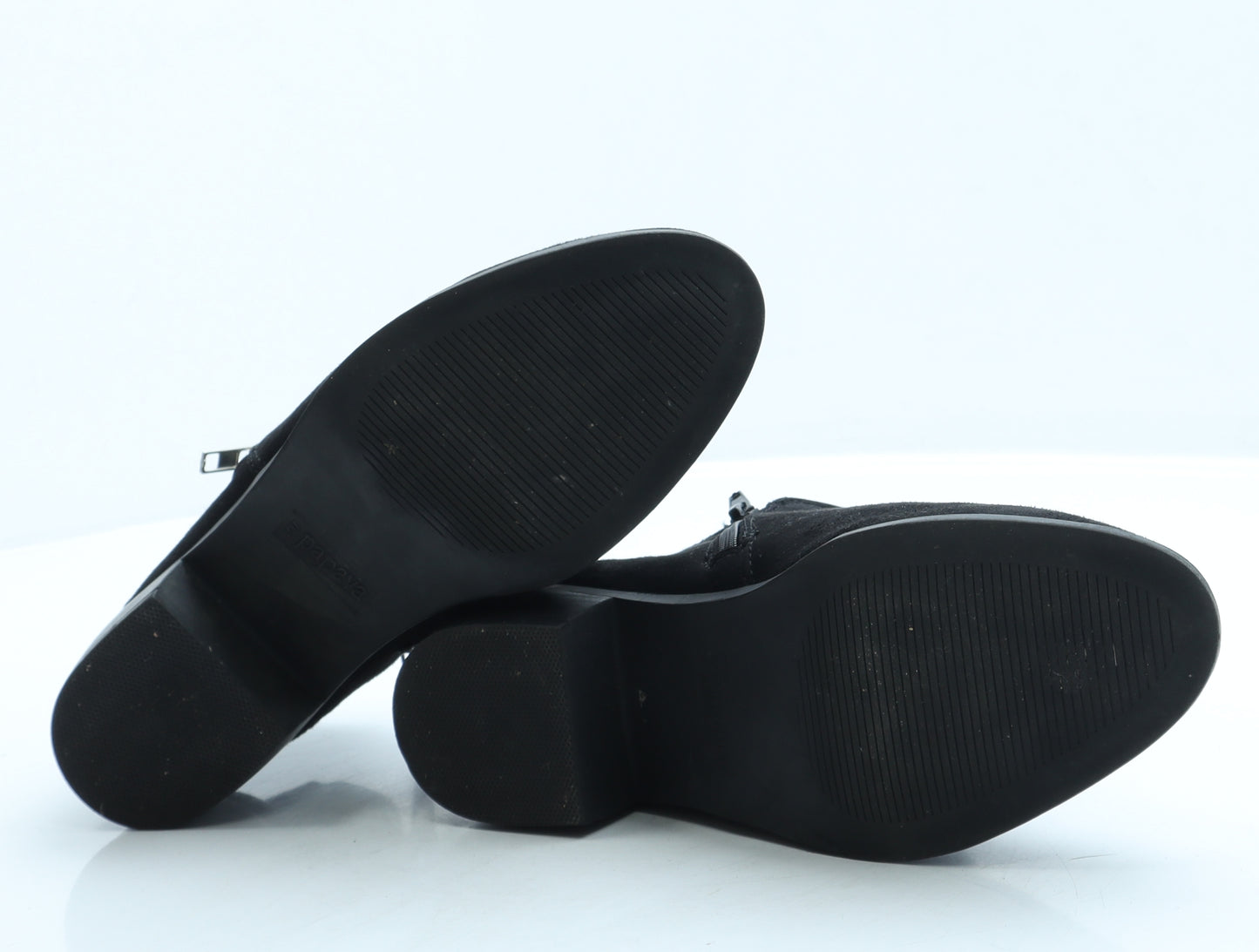 Papaya Womens Black Suede Chelsea Boot UK 4 37