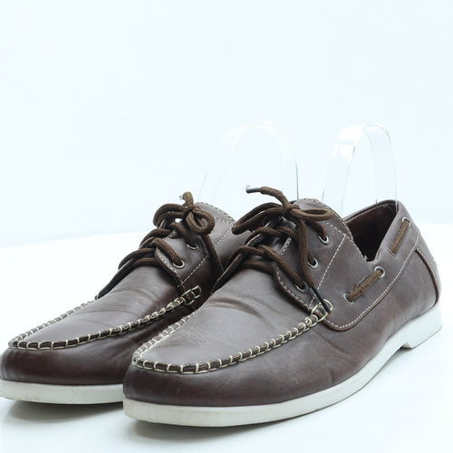 Cedar Wood State Mens Brown Leather Boat Shoe Casual UK 8 42