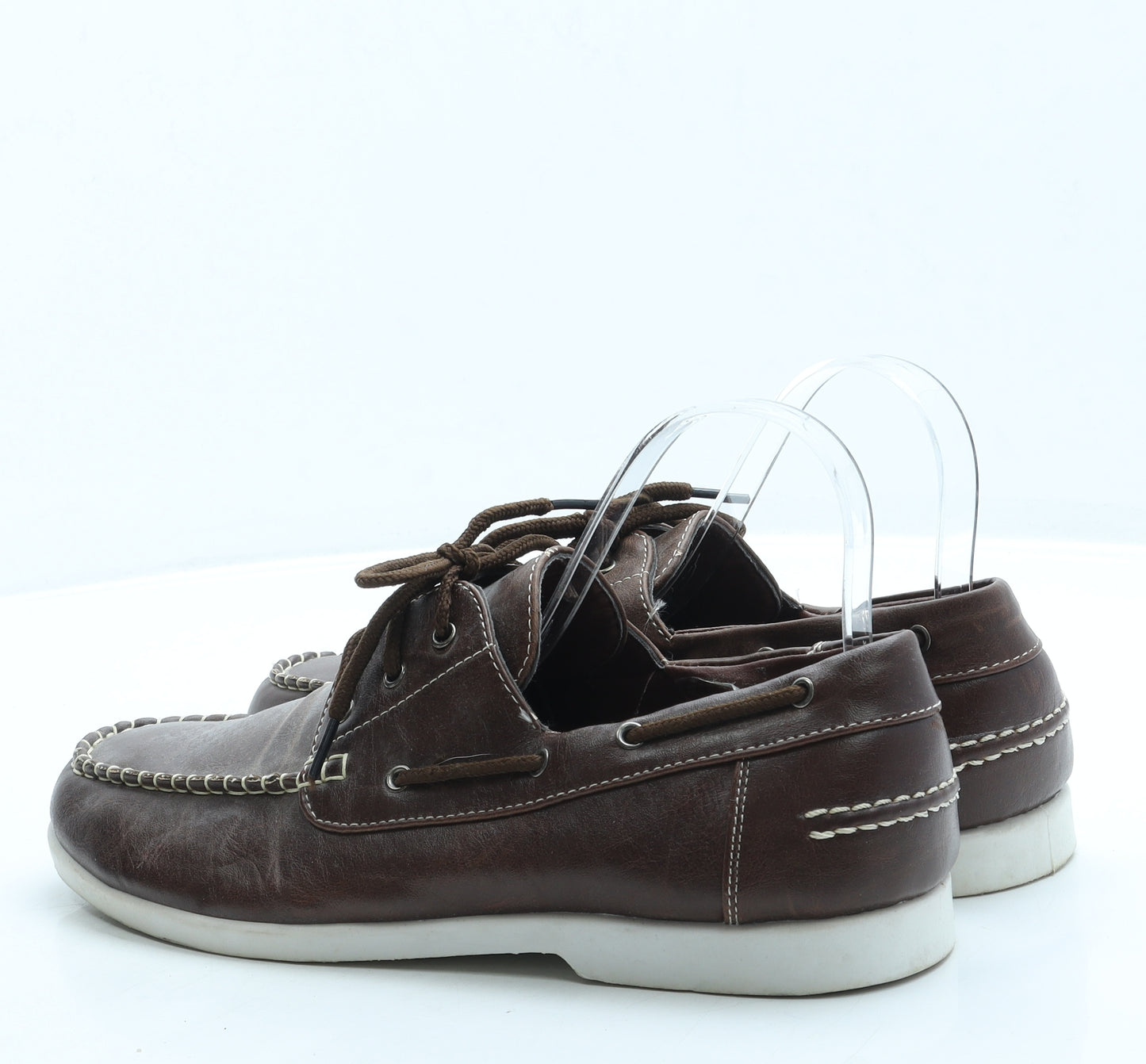 Cedar Wood State Mens Brown Leather Boat Shoe Casual UK 8 42