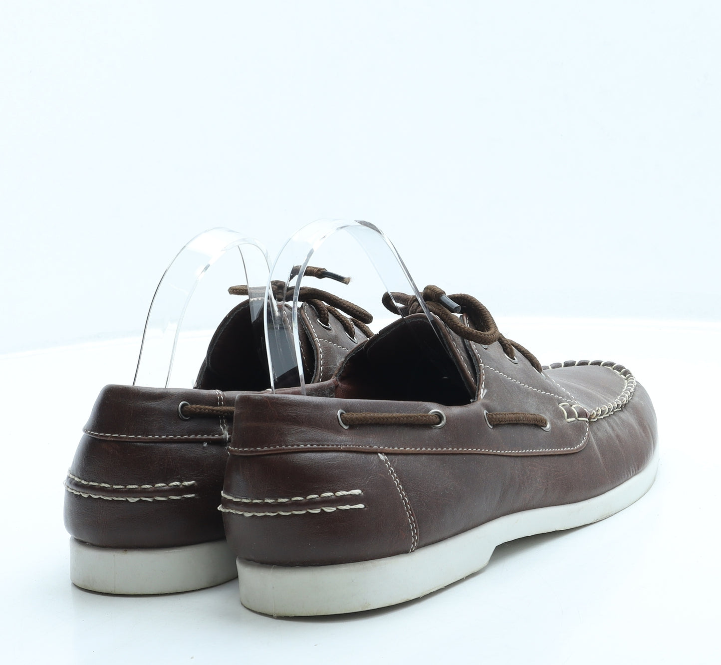 Cedar Wood State Mens Brown Leather Boat Shoe Casual UK 8 42