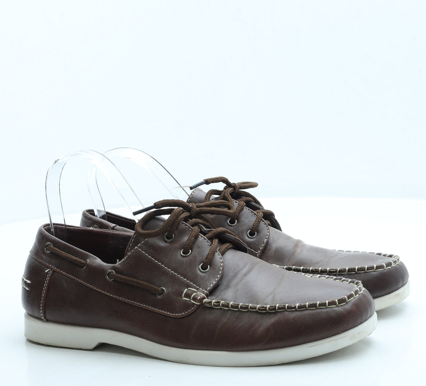 Cedar Wood State Mens Brown Leather Boat Shoe Casual UK 8 42