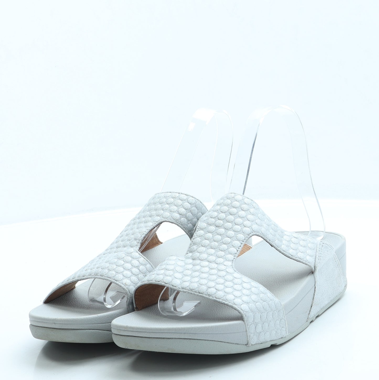 FitFlop Womens Grey Polyester Slip On Sandal UK 5 38
