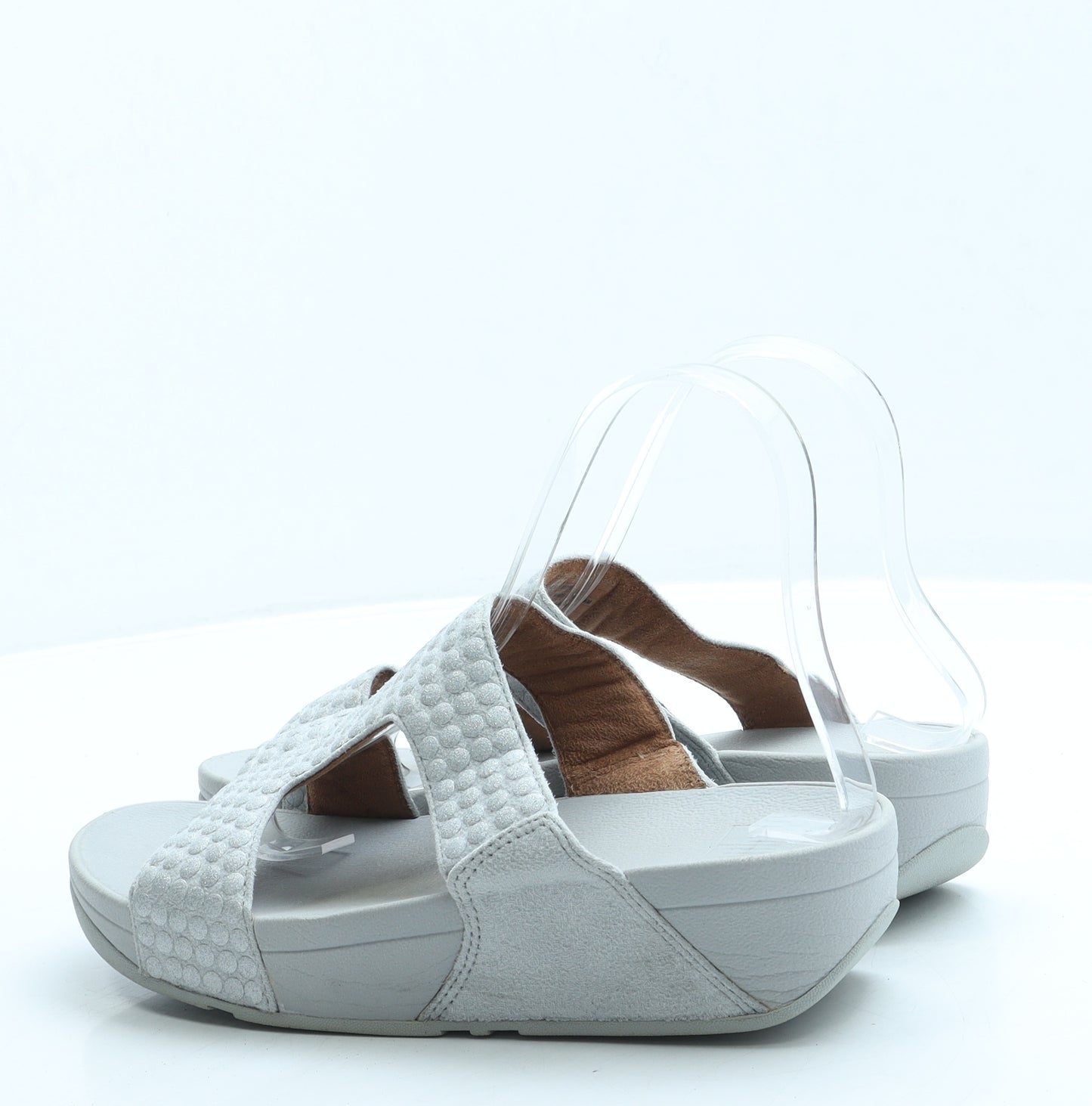 FitFlop Womens Grey Polyester Slip On Sandal UK 5 38