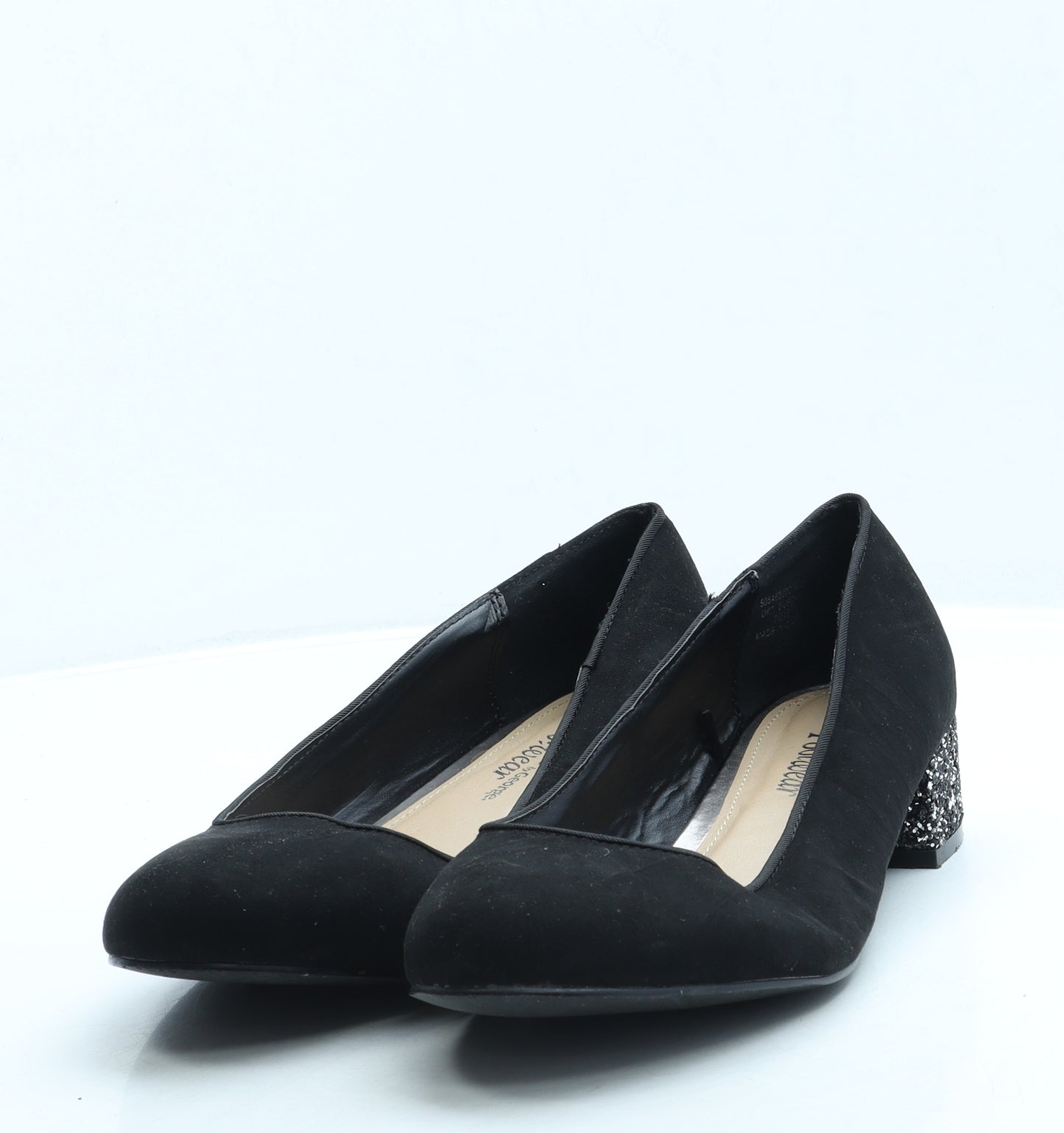 George Womens Black Suede Court Heel UK 7 41