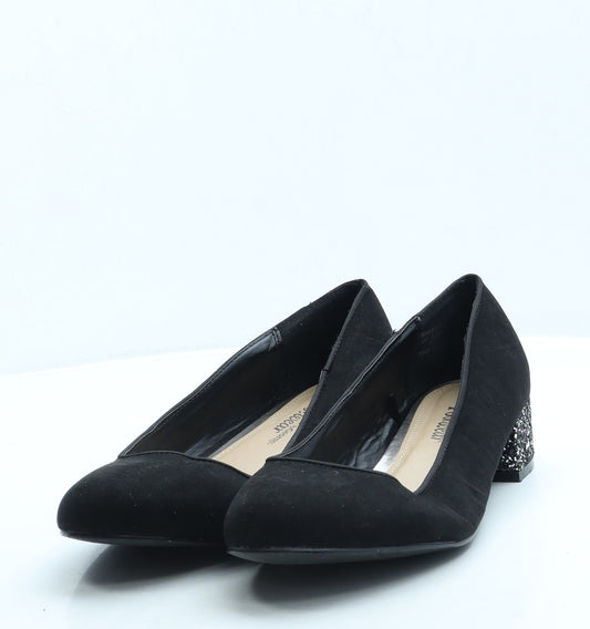 George Womens Black Suede Court Heel UK 7 41