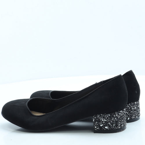 George Womens Black Suede Court Heel UK 7 41