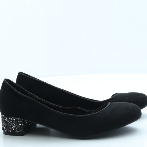 George Womens Black Suede Court Heel UK 7 41