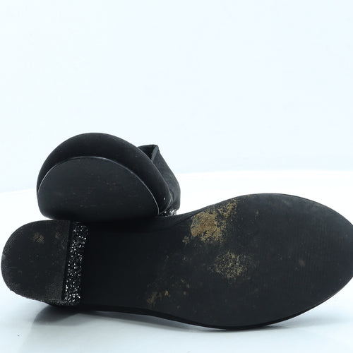 George Womens Black Suede Court Heel UK 7 41