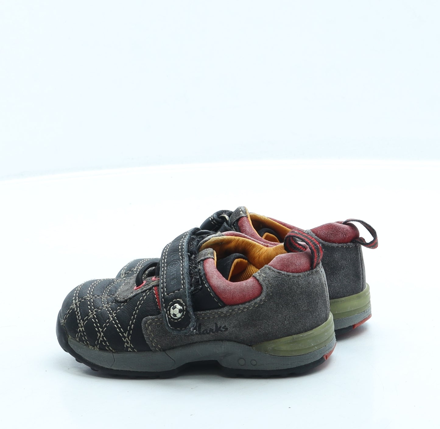 Clarks Boys Black Polyester Trainer UK 4.5 - Football