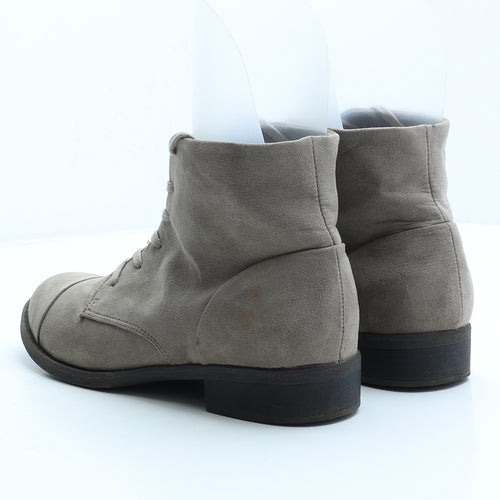 F&F Womens Grey Polyester Chukka Boot UK 6.5
