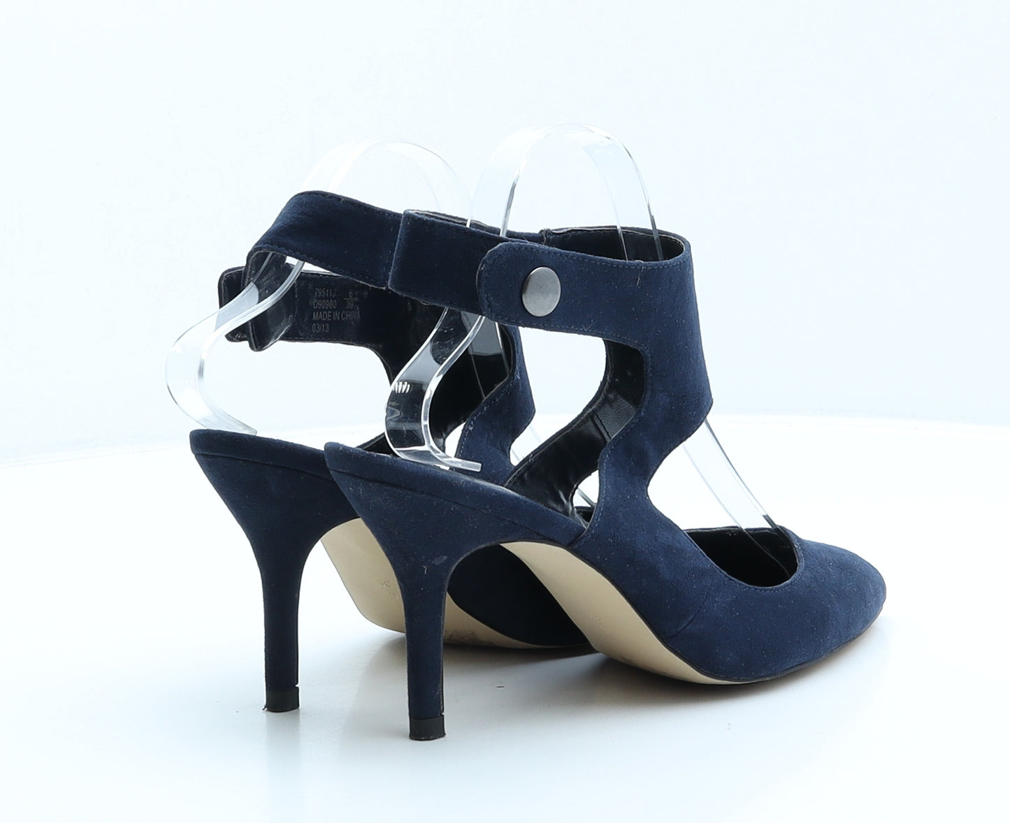 NEXT Womens Blue Polyester Slingback Heel UK 6 39