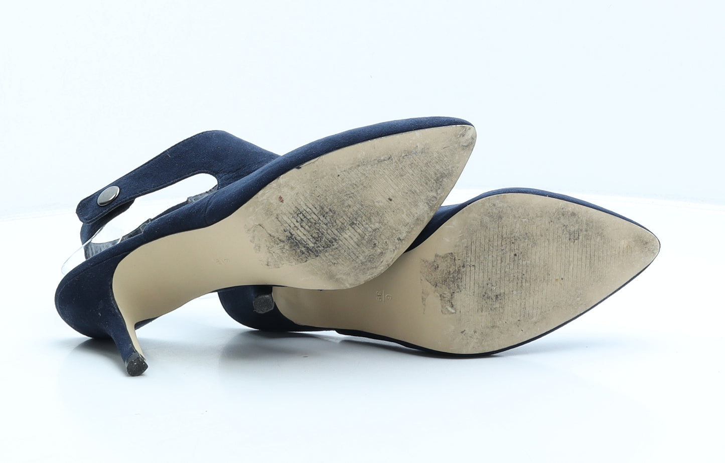 NEXT Womens Blue Polyester Slingback Heel UK 6 39