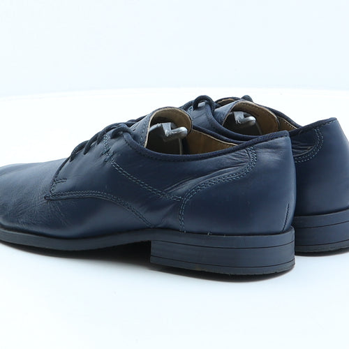 Lasocki Boys Blue Leather Derby Dress UK 2 34