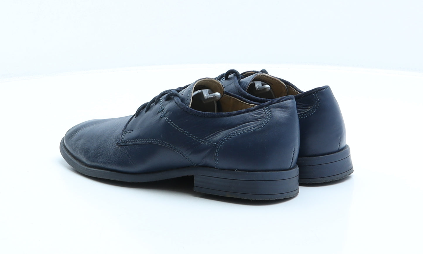 Lasocki Boys Blue Leather Derby Dress UK 2 34