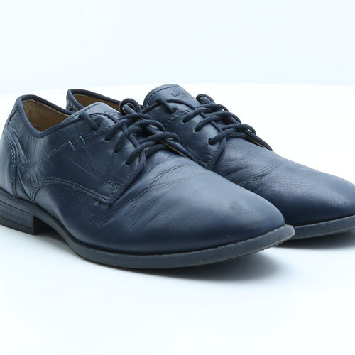 Lasocki Boys Blue Leather Derby Dress UK 2 34