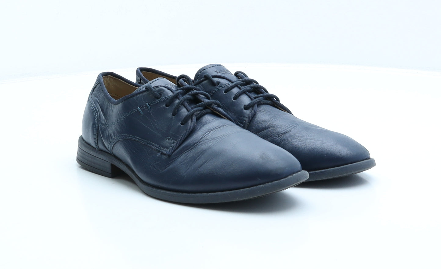 Lasocki Boys Blue Leather Derby Dress UK 2 34