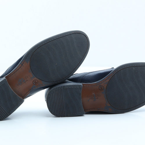 Lasocki Boys Blue Leather Derby Dress UK 2 34