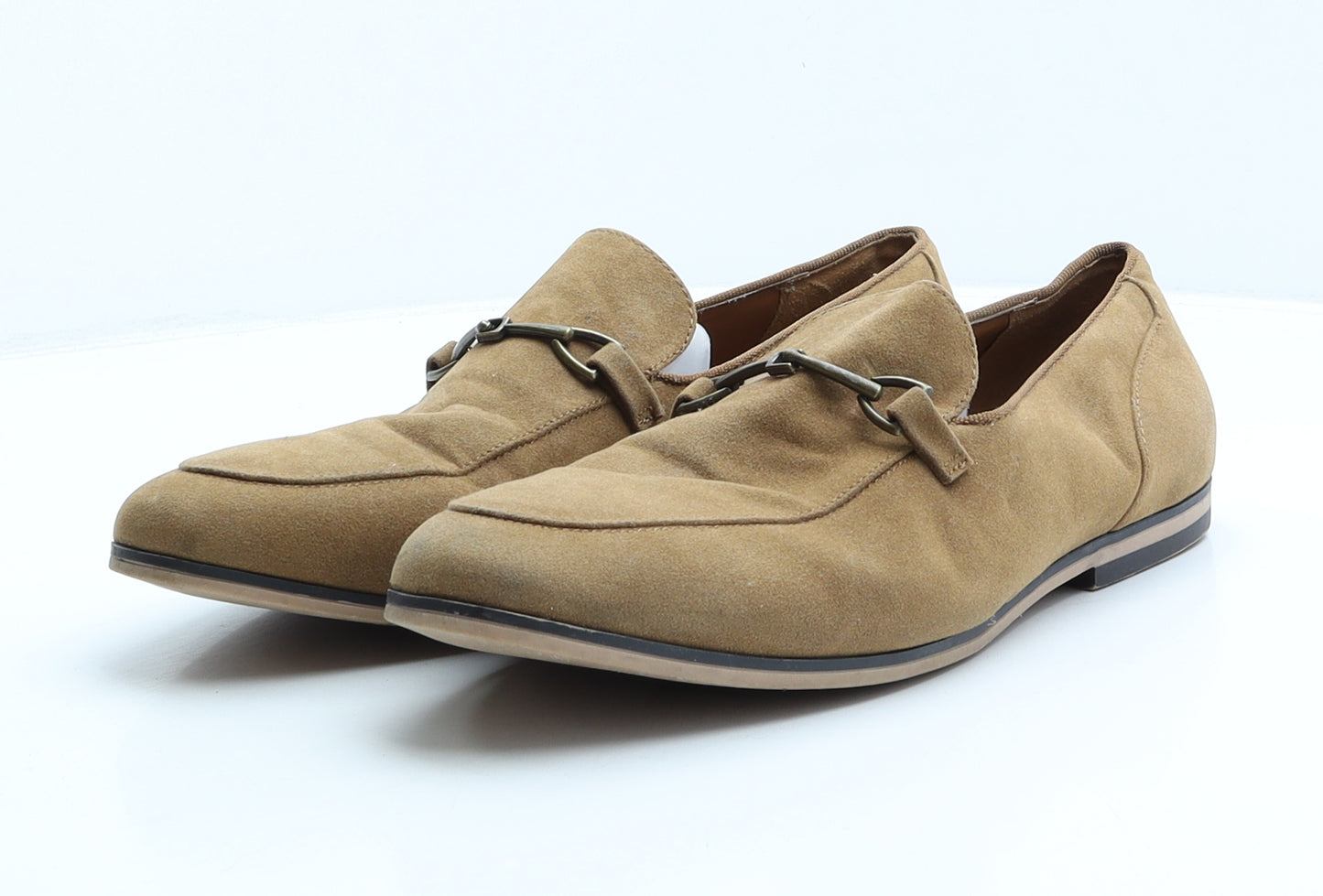 ASOS Mens Brown Polyester Loafer Casual UK 10